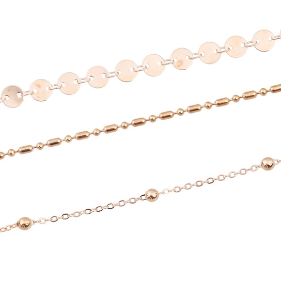 JACKIE ✨ triple layer choker necklace set gold - Picture 3 of 3